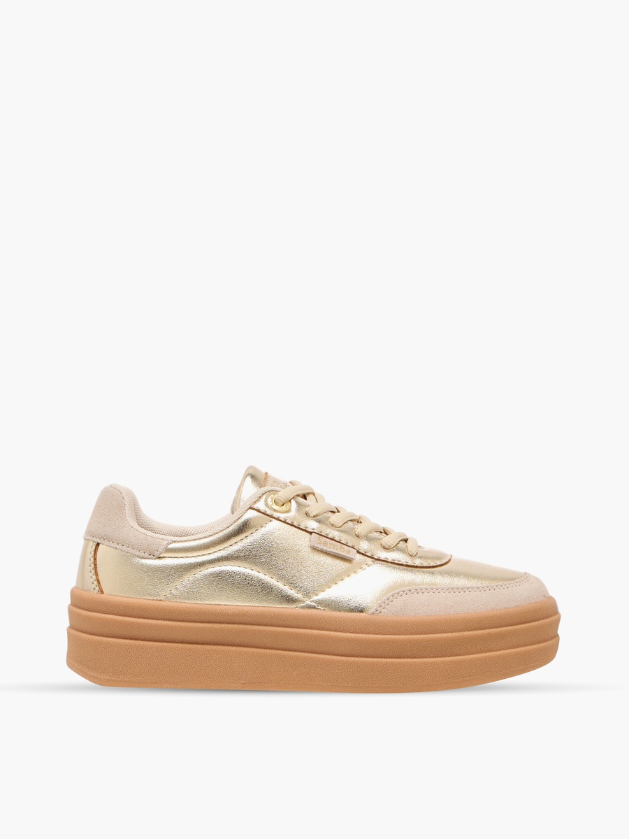 Women Panelled Lace-Up Sneakers