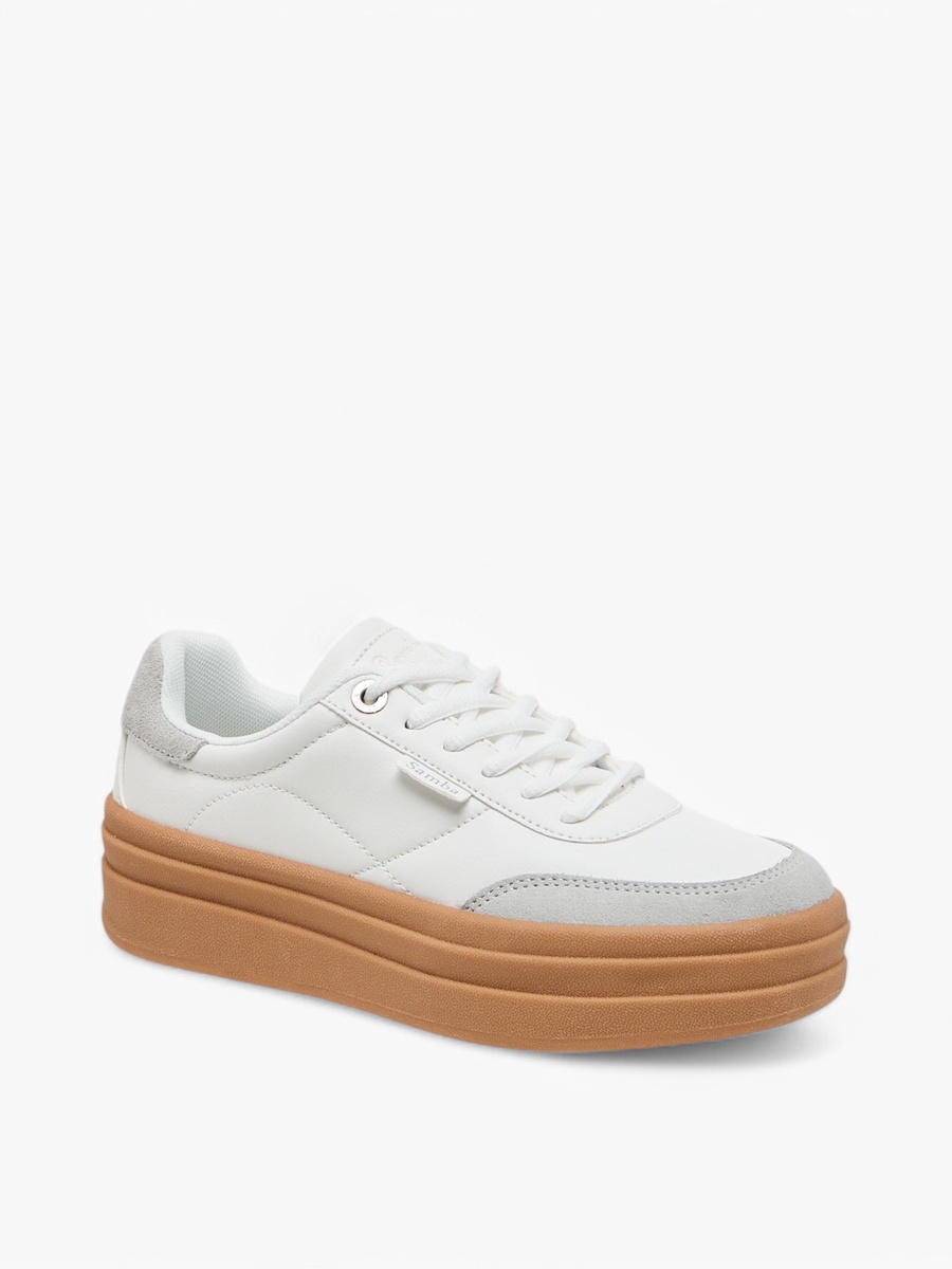 Women Panelled Lace-Up Sneakers