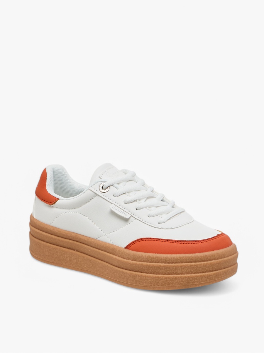 Women Panelled Lace-Up Sneakers