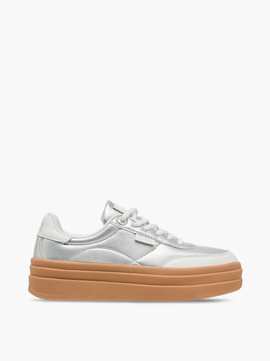 Women Panelled Lace-Up Sneakers