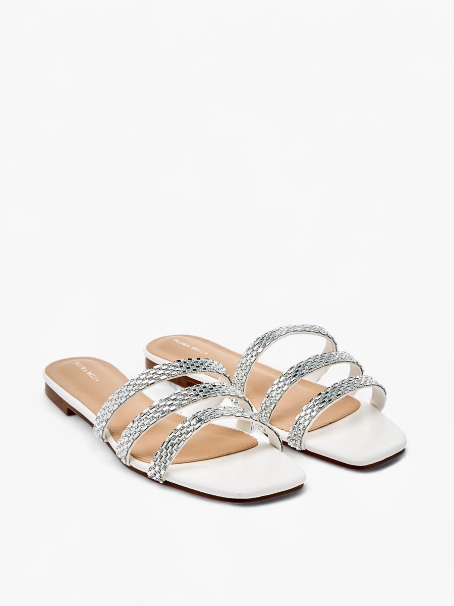 Embellished Slip-On Flat Sandals