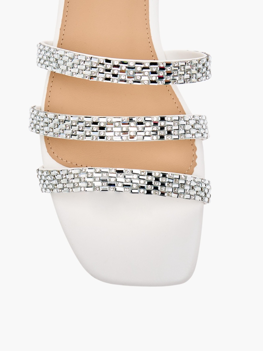 Embellished Slip-On Flat Sandals