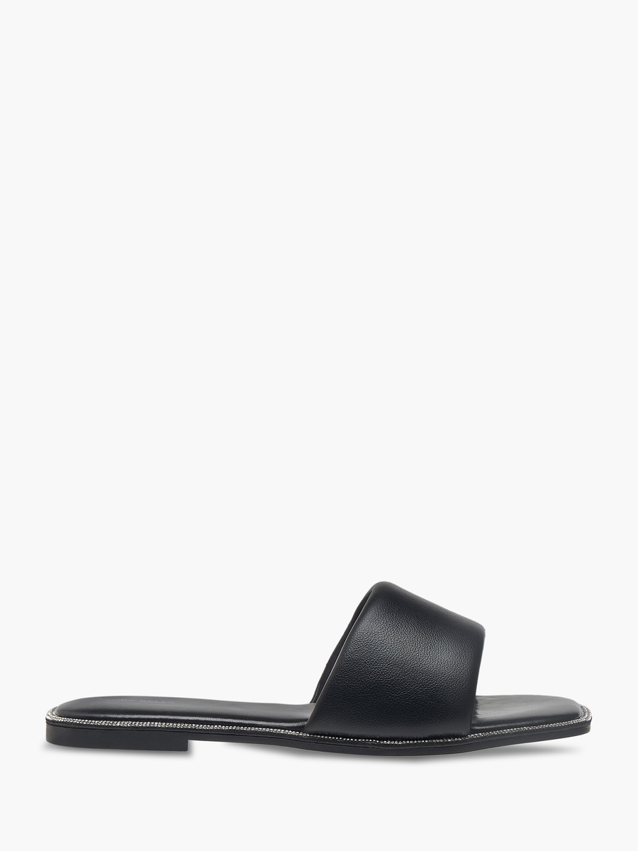 Rhinestone Embellished Slip-On Sandals