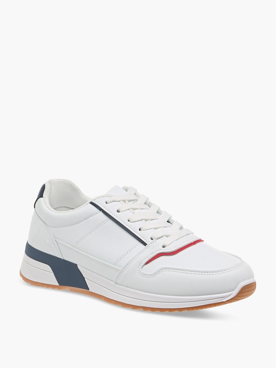 Panelled Lace-Up Sneakers