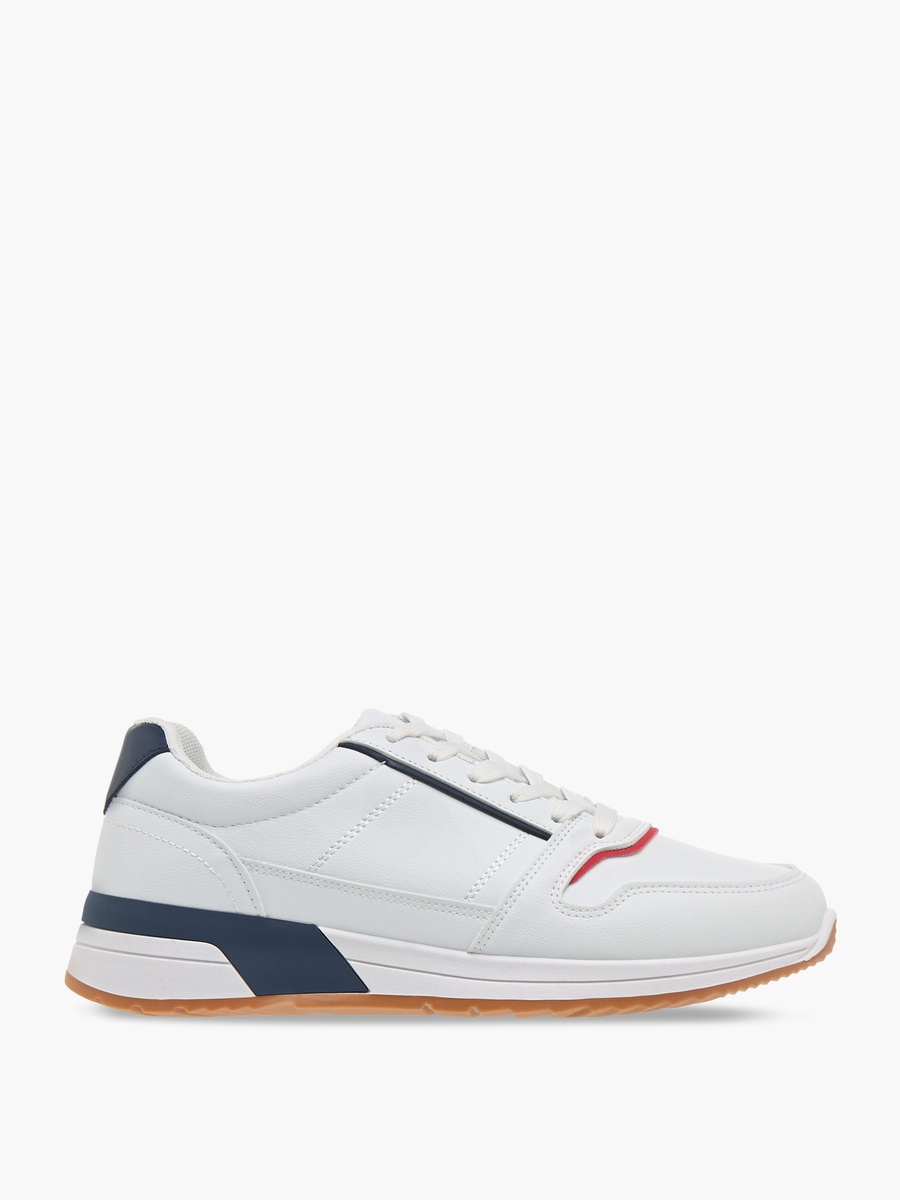 Panelled Lace-Up Sneakers