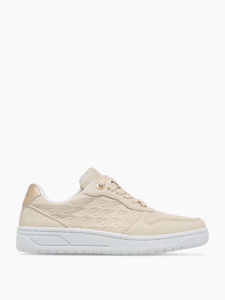 Monogram Embossed Sneakers with Lace-Up Closure