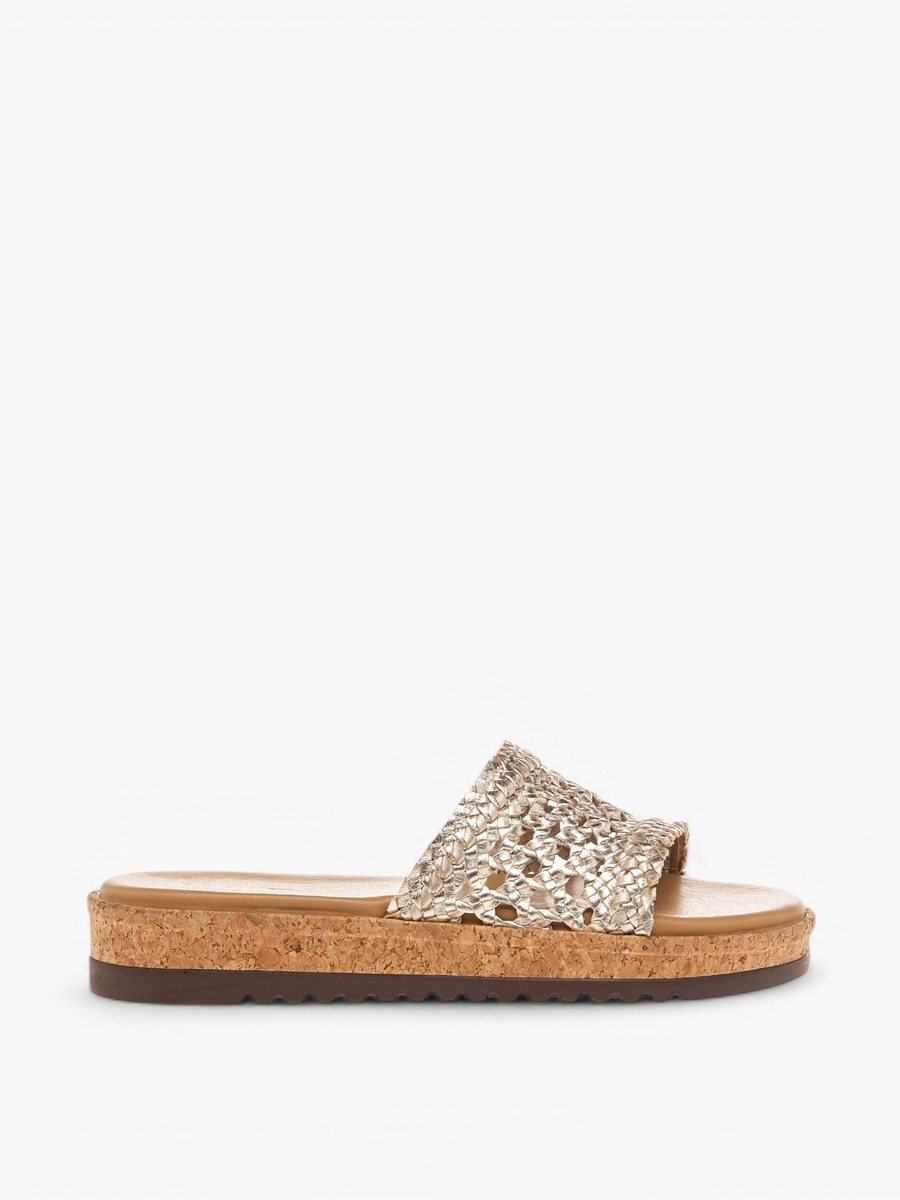 Braid Textured Slip-On Sandals