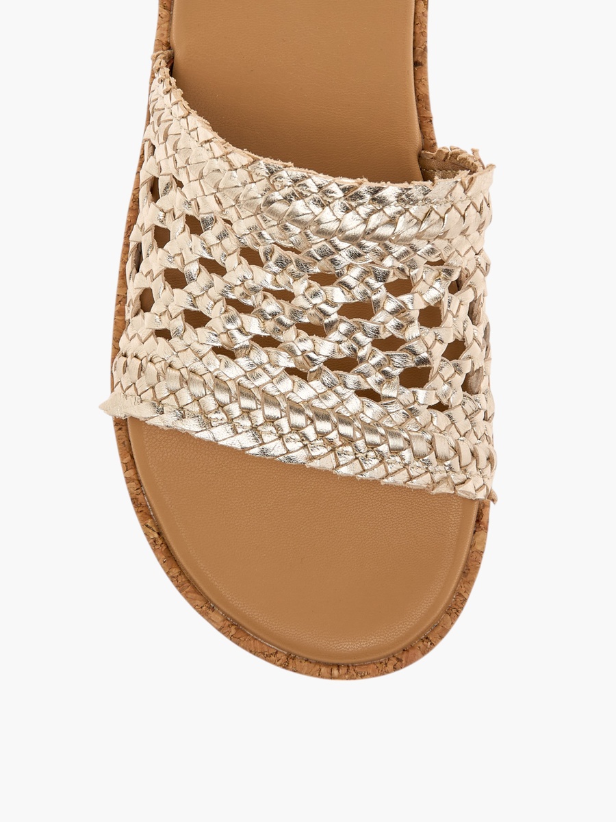 Braid Textured Slip-On Sandals