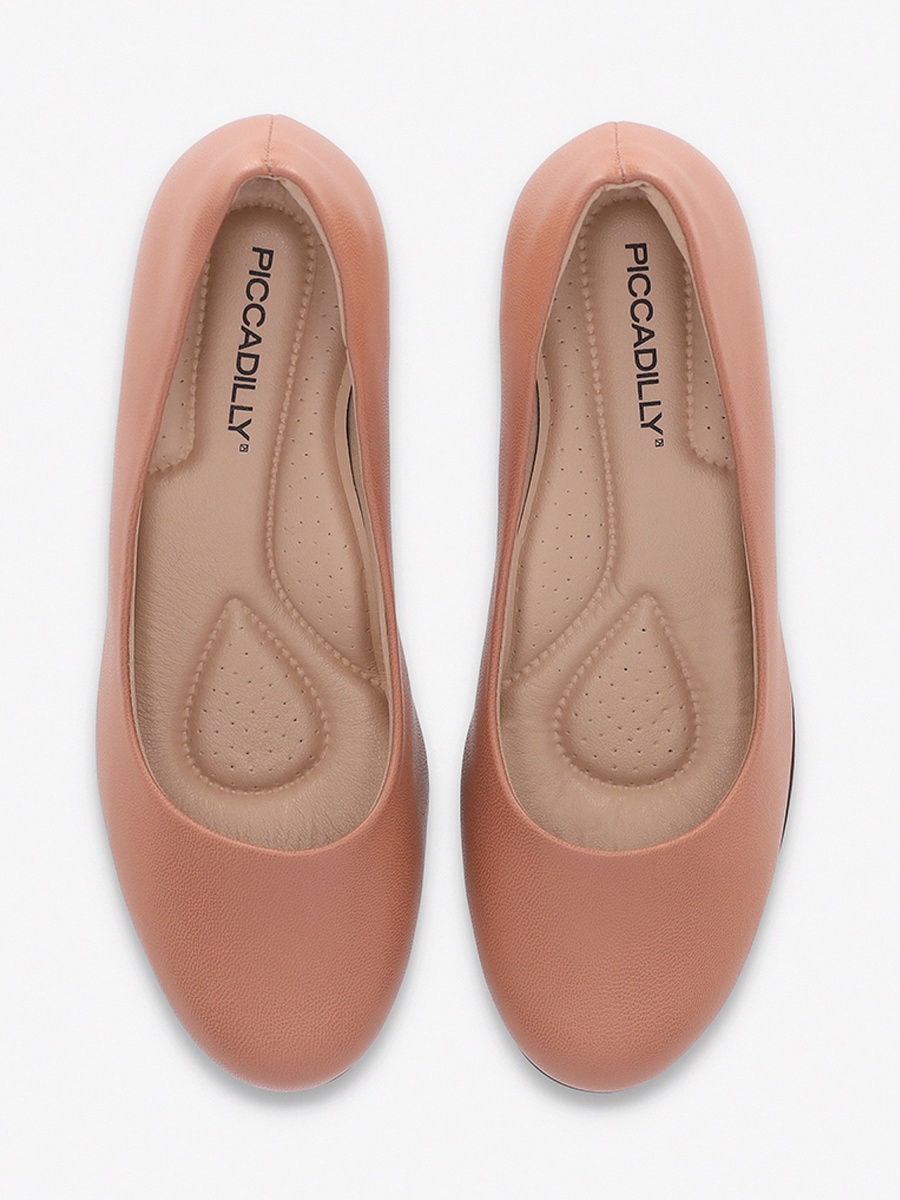 Round Toe Slip-On Shoes with Block Heels