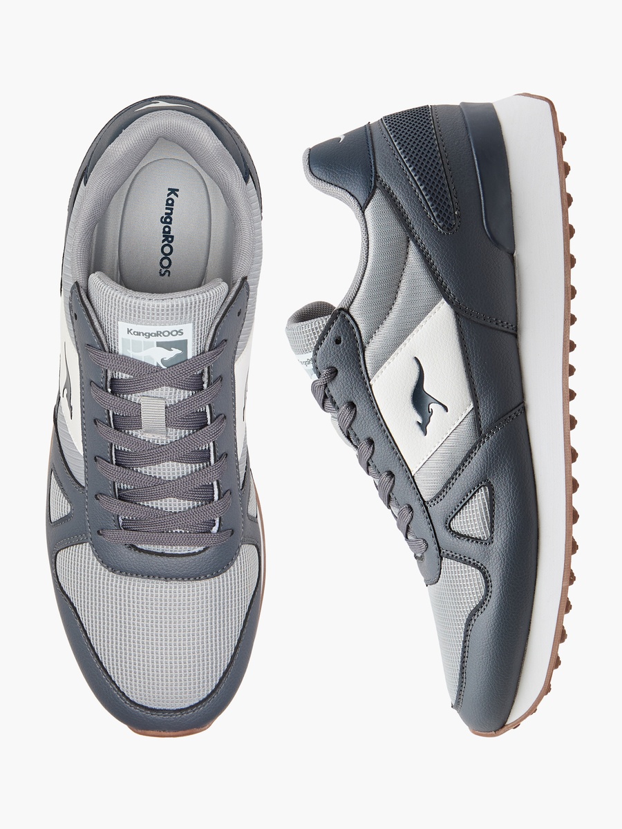 Men Panelled Lace-Up Sports Shoes
