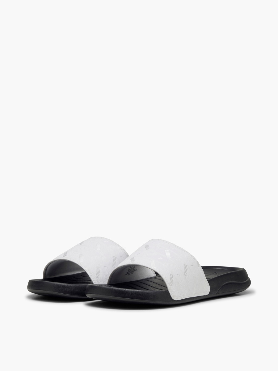 Men Logo Print Slip-On Slides - Popcat 20