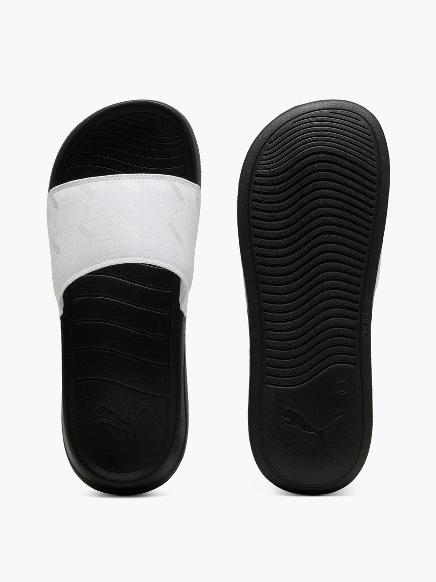 Men Logo Print Slip-On Slides - Popcat 20