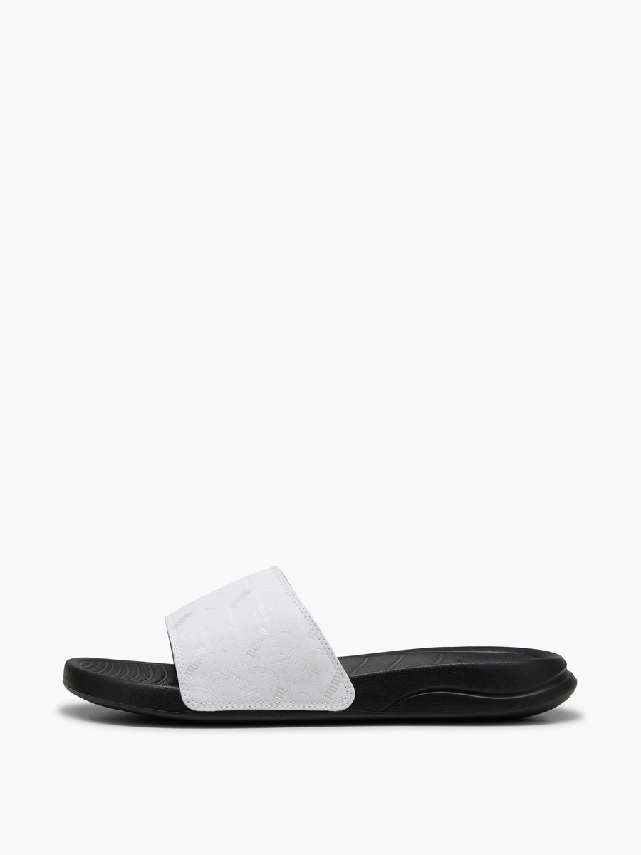 Men Logo Print Slip-On Slides - Popcat 20
