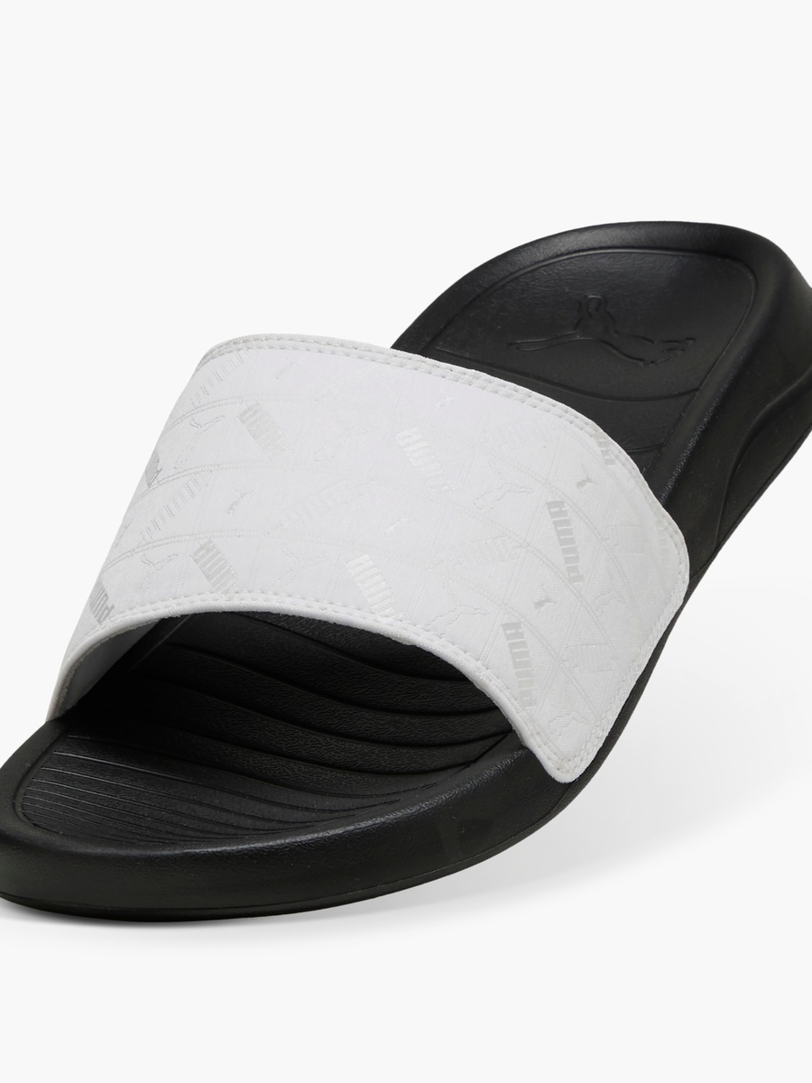 Men Logo Print Slip-On Slides - Popcat 20