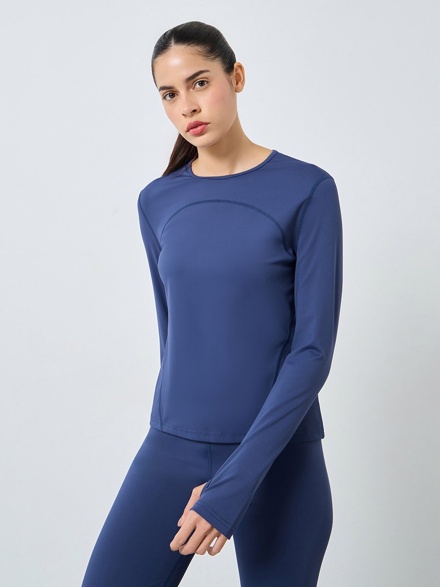 Back Split Hem Detail Top and Leggings Set