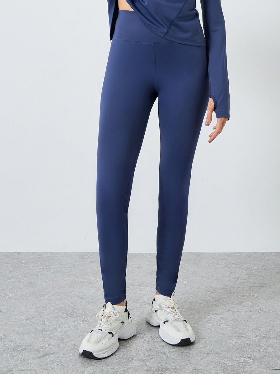 Back Split Hem Detail Top and Leggings Set