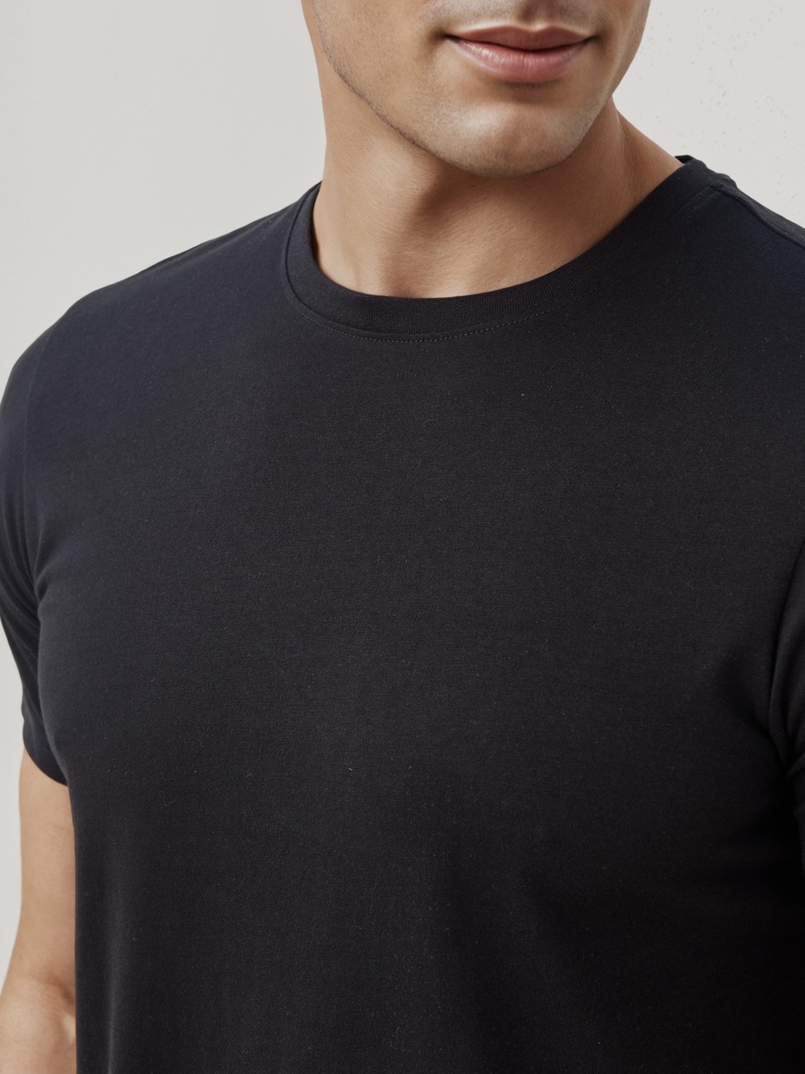 Regular Fit Crew Neck T-Shirt with Short Sleeves