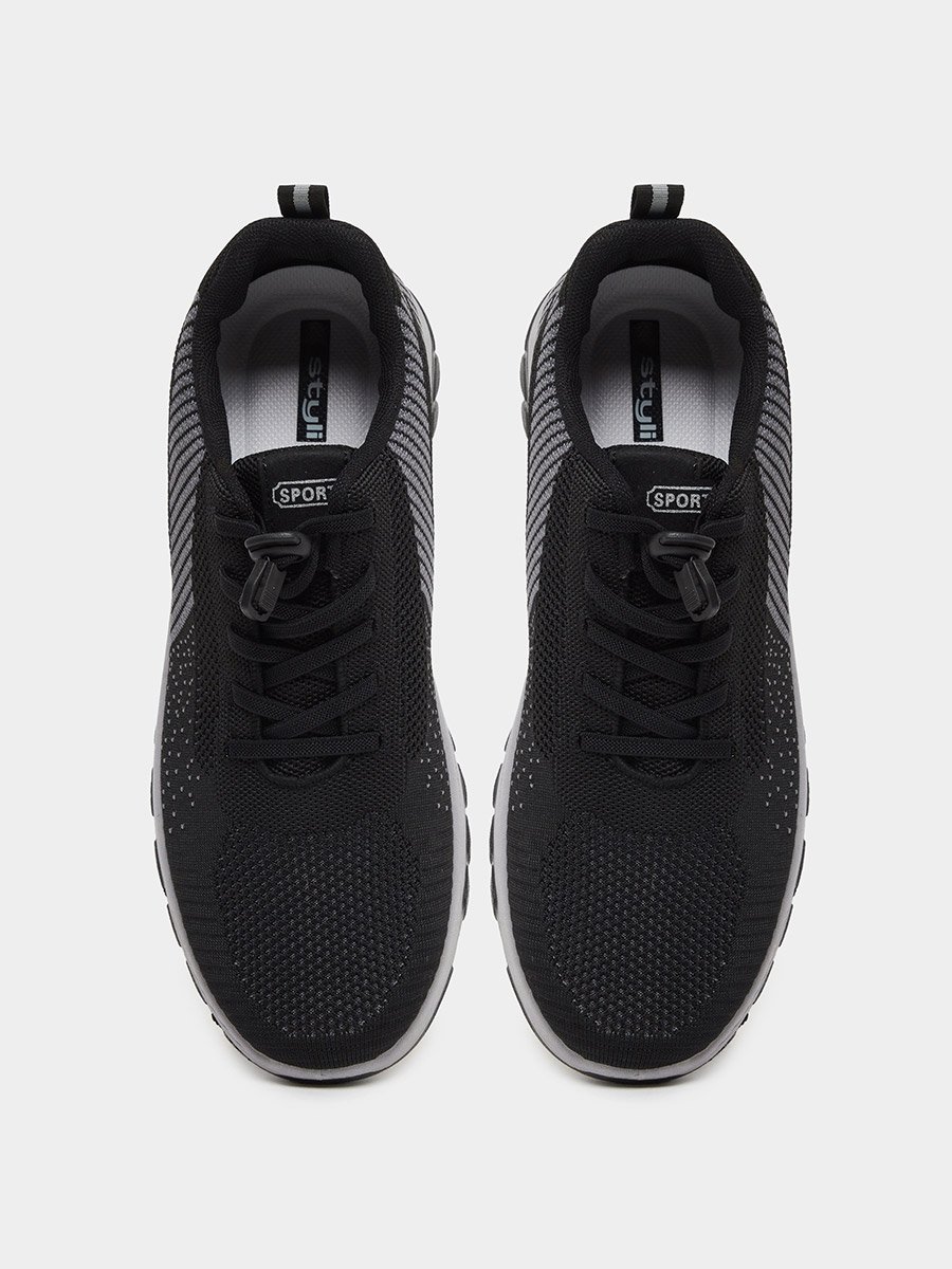 Striped Lace Up Sneakers