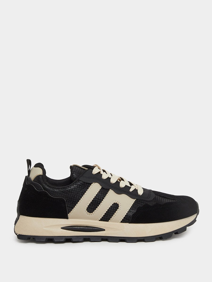 Color Block Lace Up Sneakers