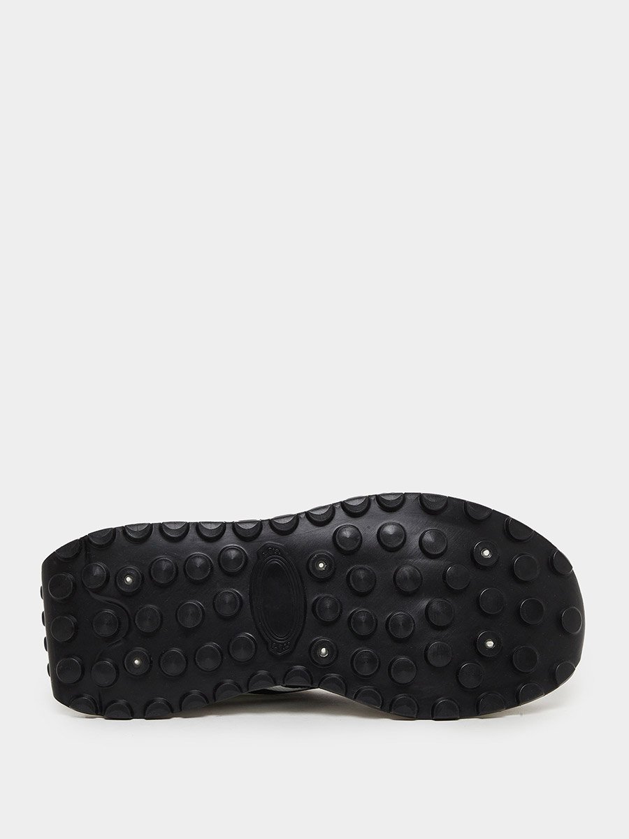 Panelled Lace Up Platform Sole Sneakers