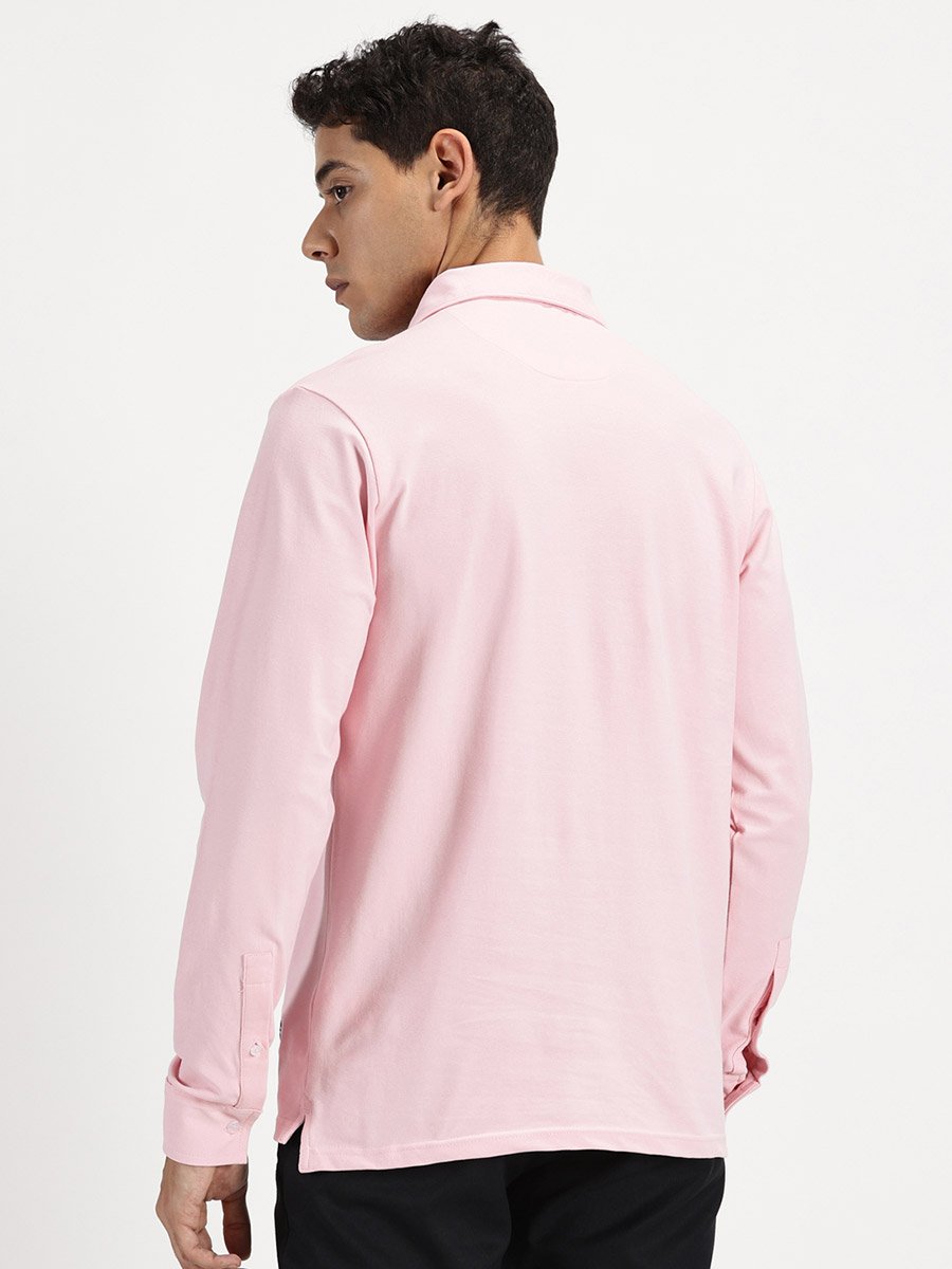 Men Solid Long Sleeves Polo