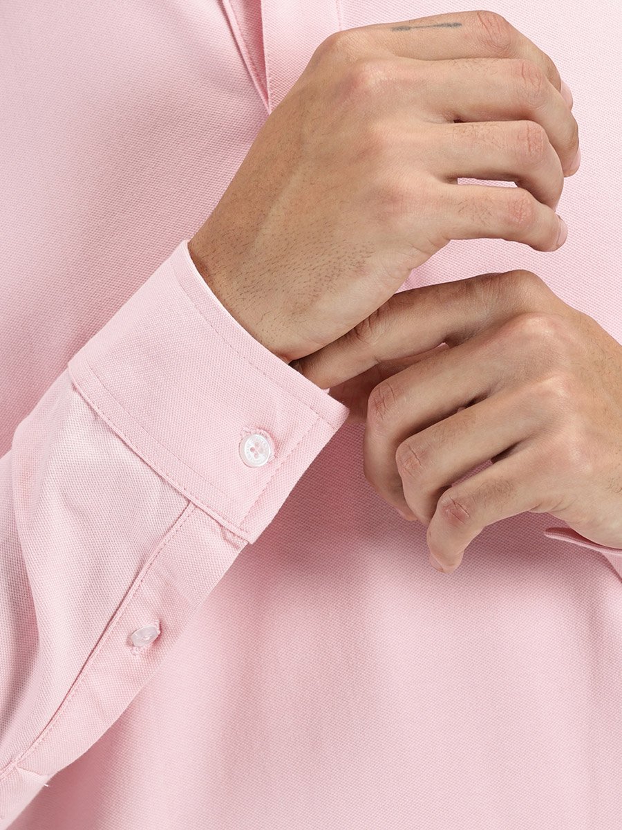 Men Solid Long Sleeves Polo