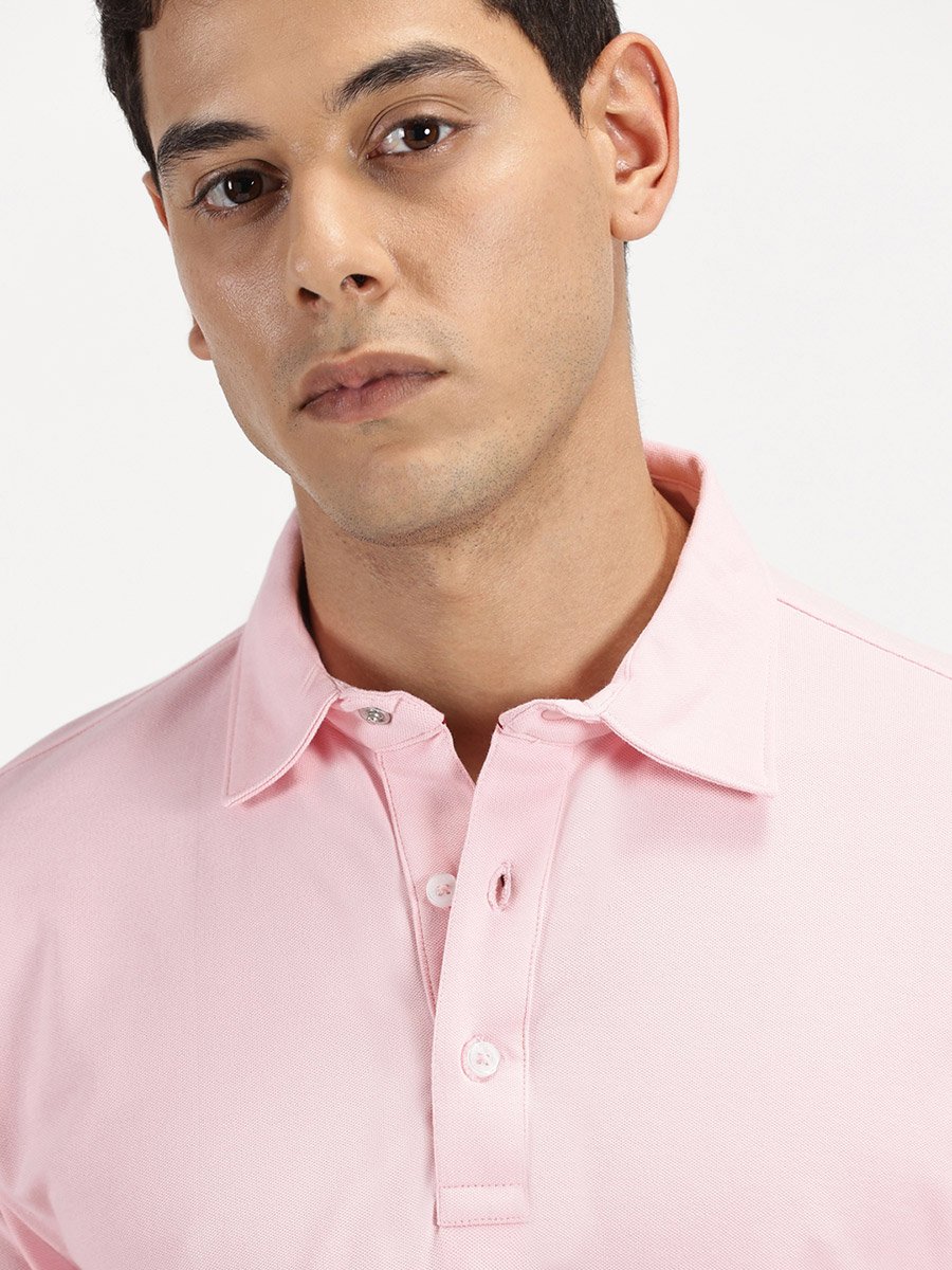 Men Solid Long Sleeves Polo