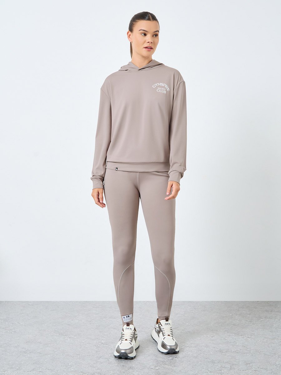 Gymspire Edition - Calf Reflective Striped Pocket Detail Leggings