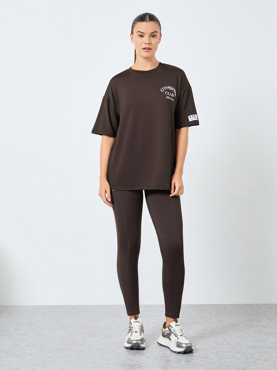 Gymspire Edition - Label and Tab Back Waist Pocket Leggings