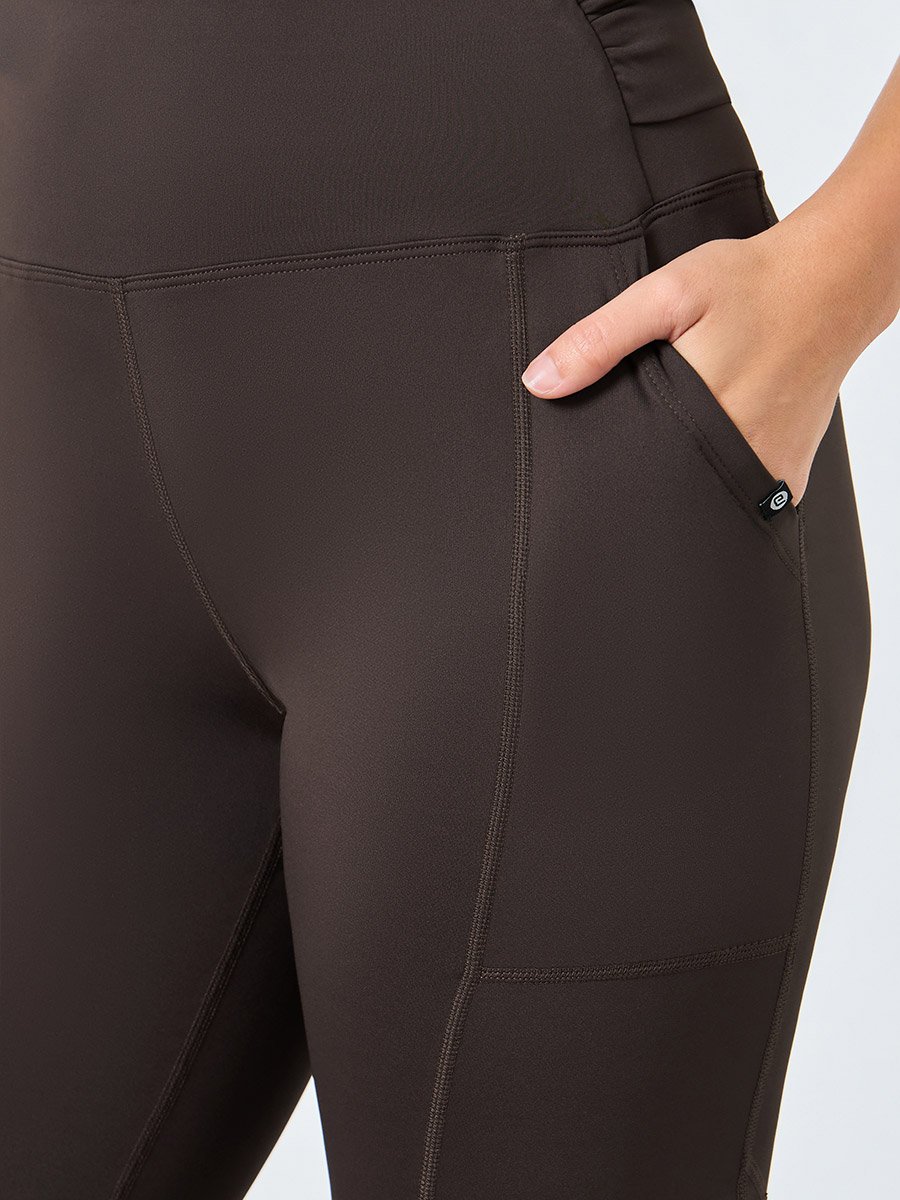 Gymspire Edition - Label and Tab Back Waist Pocket Leggings