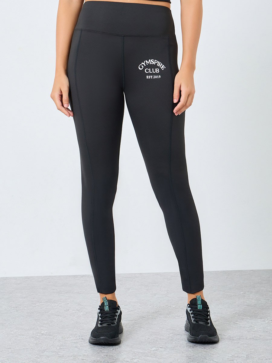 Gymspire Edition - Text Detail Leggings