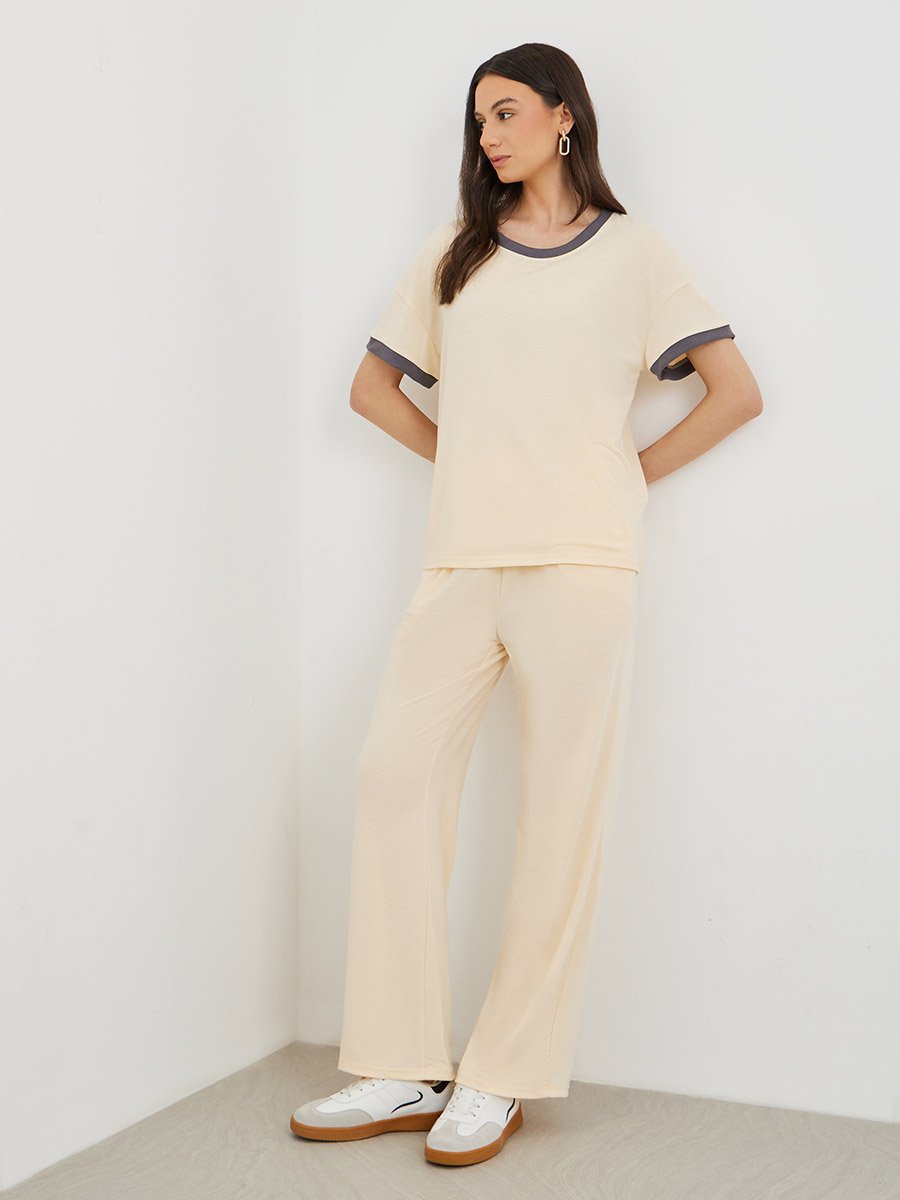 Loose Fit Short Sleeve T-Shirt and Pants Co-Ords