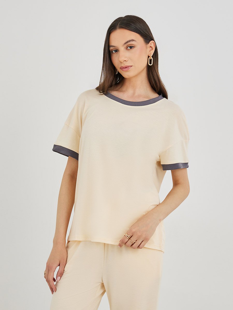 Loose Fit Short Sleeve T-Shirt and Pants Co-Ords