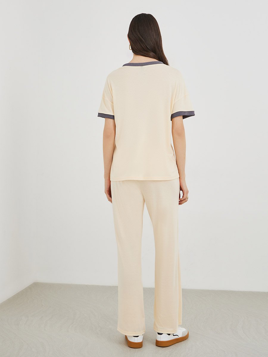 Loose Fit Short Sleeve T-Shirt and Pants Co-Ords