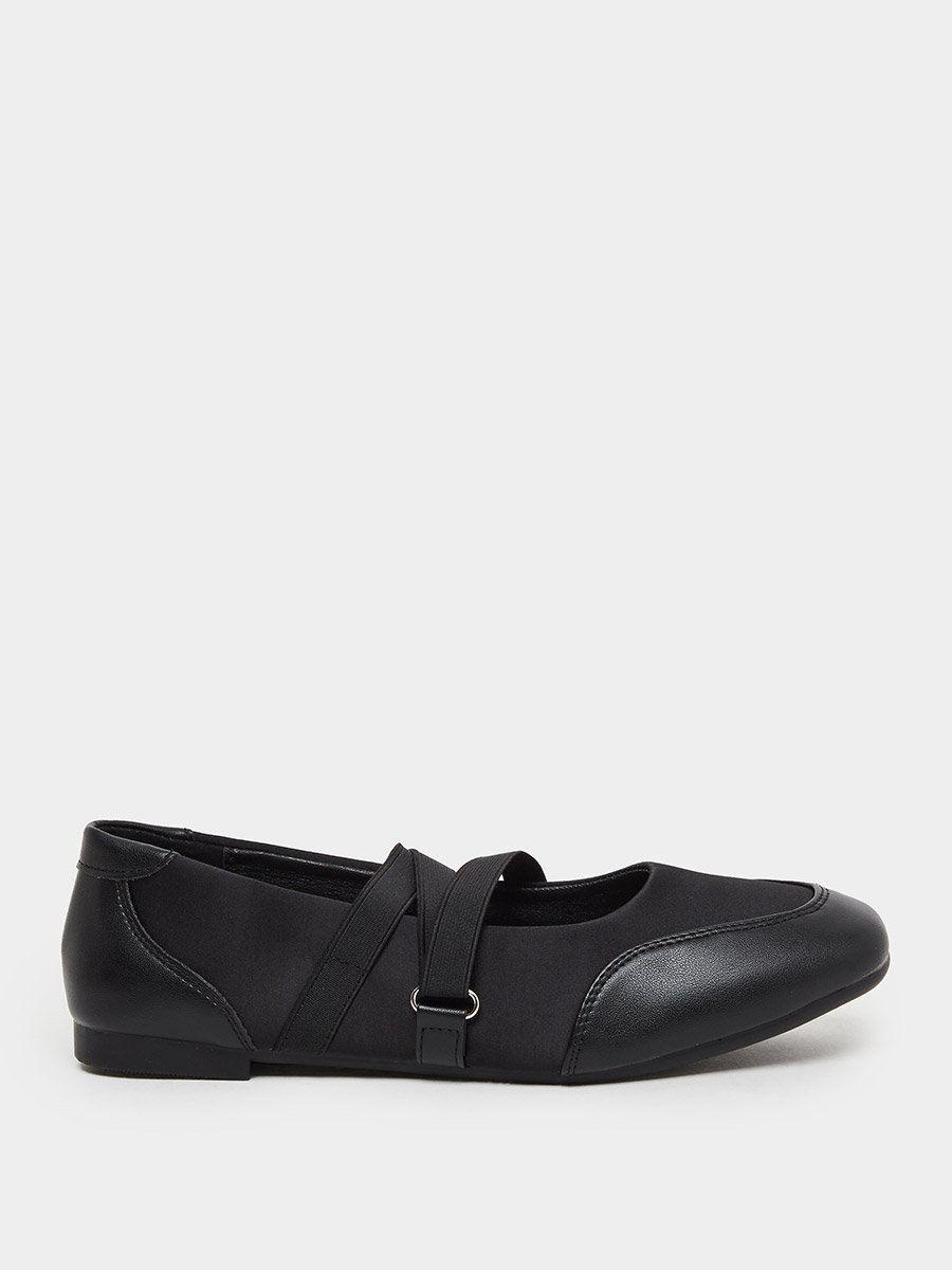 Women Black Strap Detail Shoes