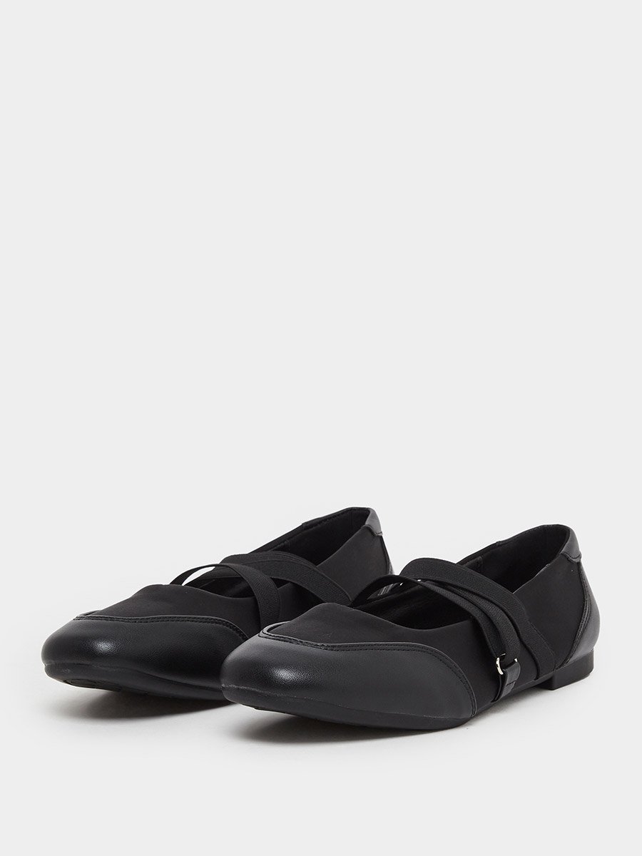 Women Black Strap Detail Shoes