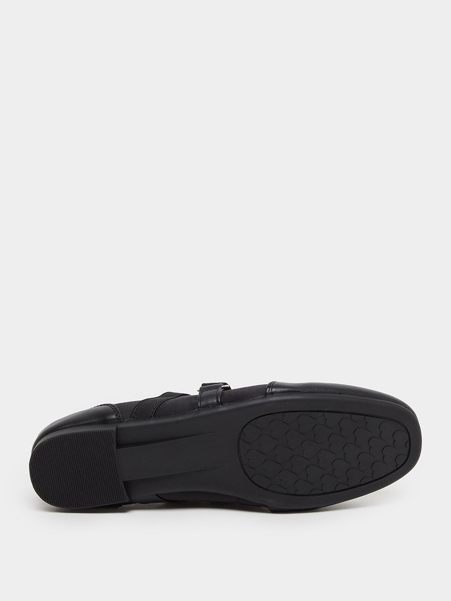 Women Black Strap Detail Shoes