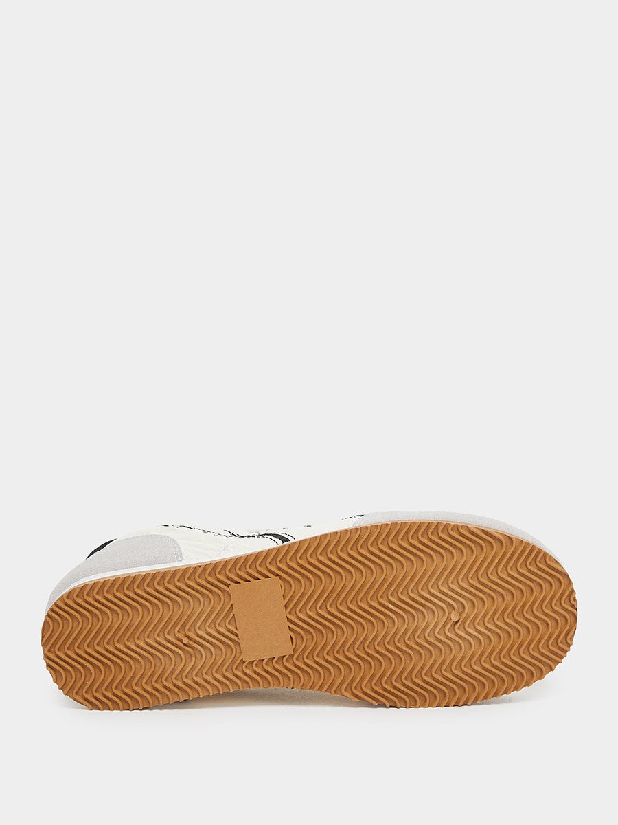 Retro Side Striped Lace Up Sneakers