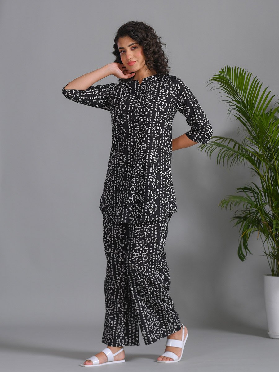 Women All-Over Print Pure Cotton Top and Pyjama Set