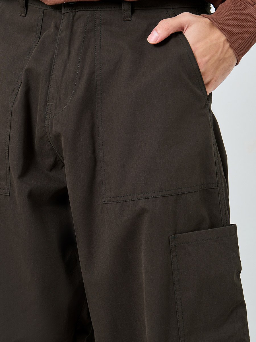 Men Coffee Brown Cargo Trousers