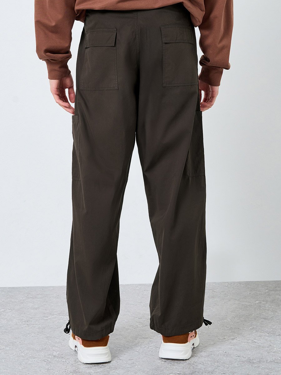 Men Coffee Brown Cargo Trousers
