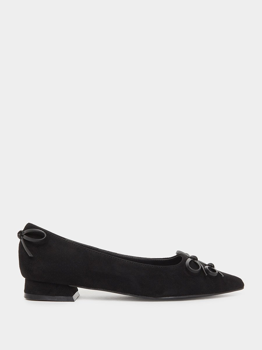 Pointed Toe Bow Detail Shoes
