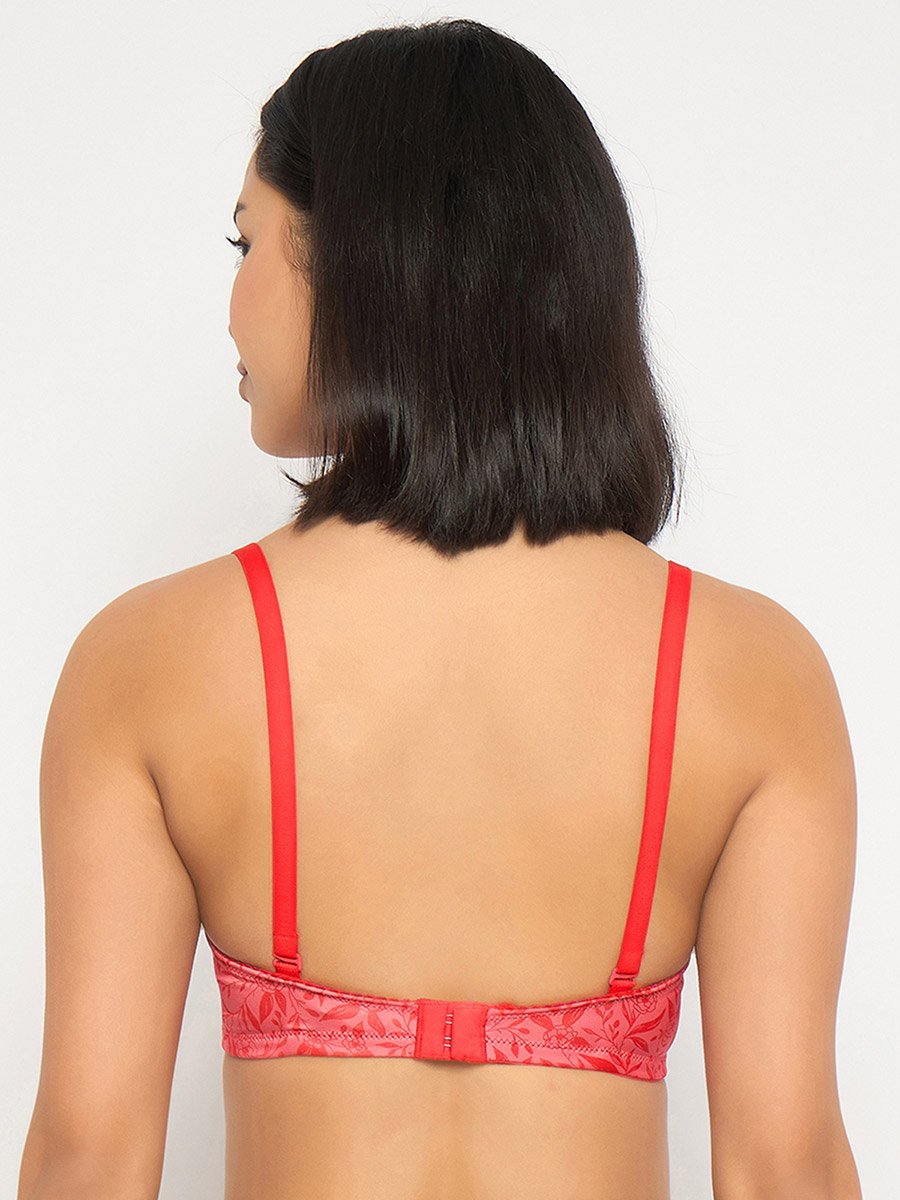Pack of 2 - Printed Padded Non-Wired Full Coverage Multiway T-Shirt Bra