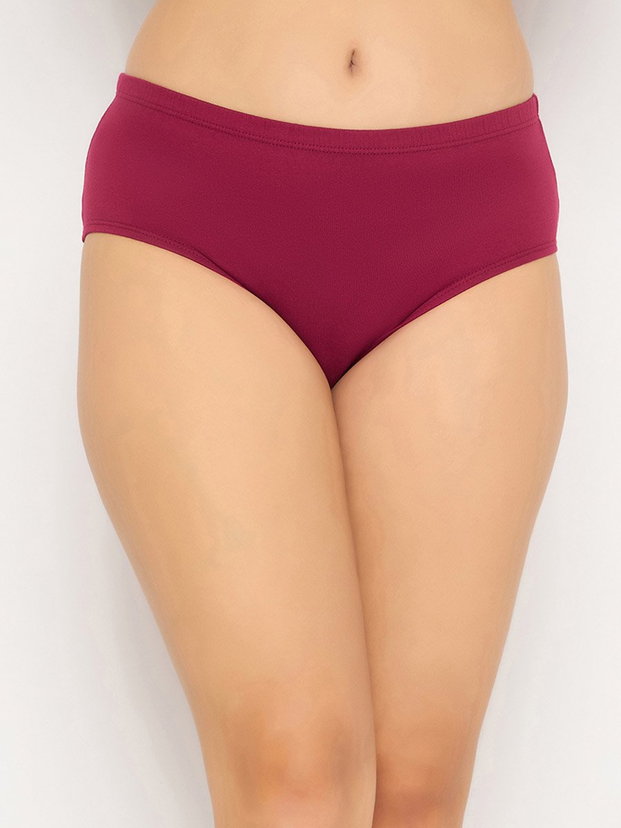 Set of 3 - Mid Rise Hipster Panties with Inner Elastic