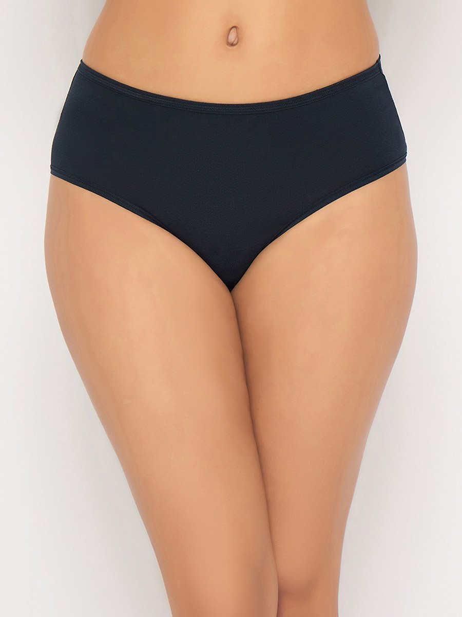 Pack of 3 - Solid Mid Rise Hipster Briefs