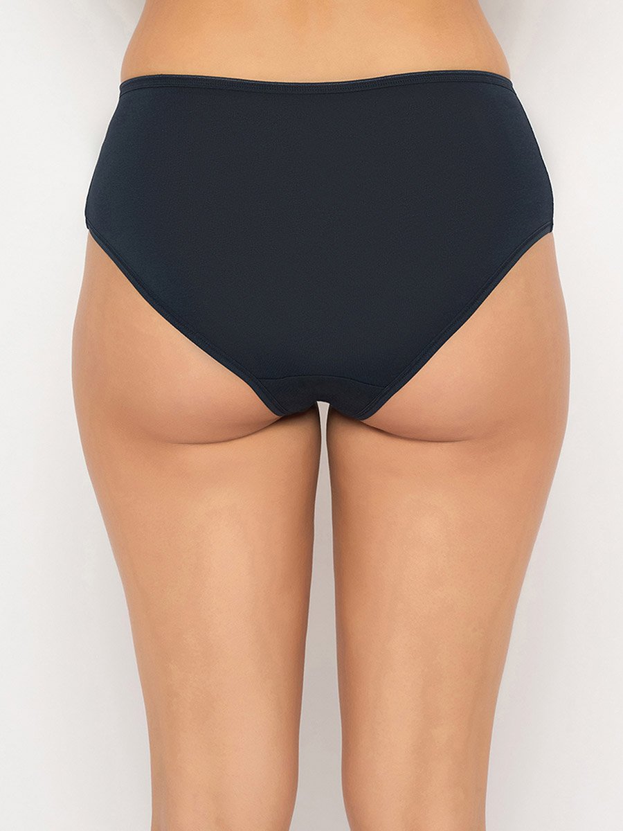Pack of 3 - Solid Mid Rise Hipster Briefs