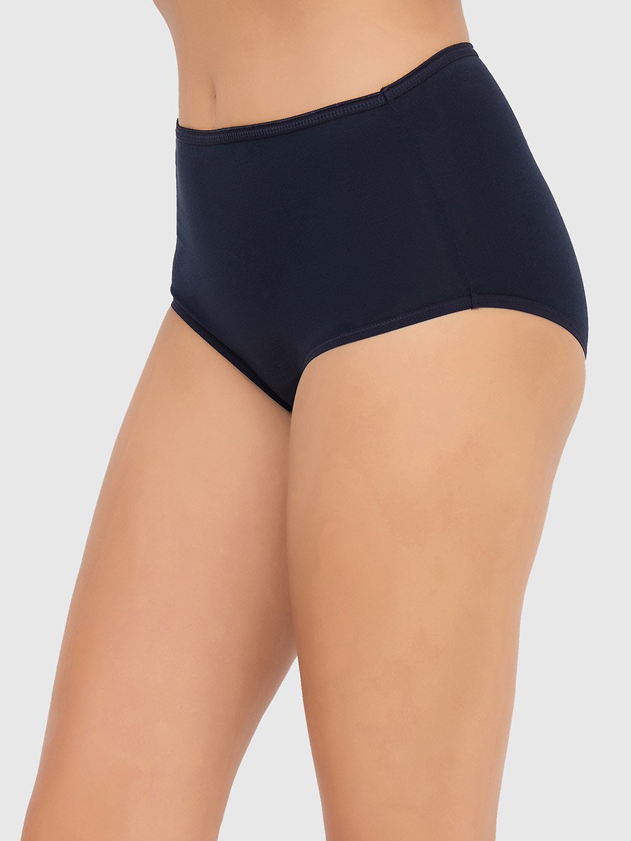 Pack of 3 - Solid High Rise Hipster Briefs