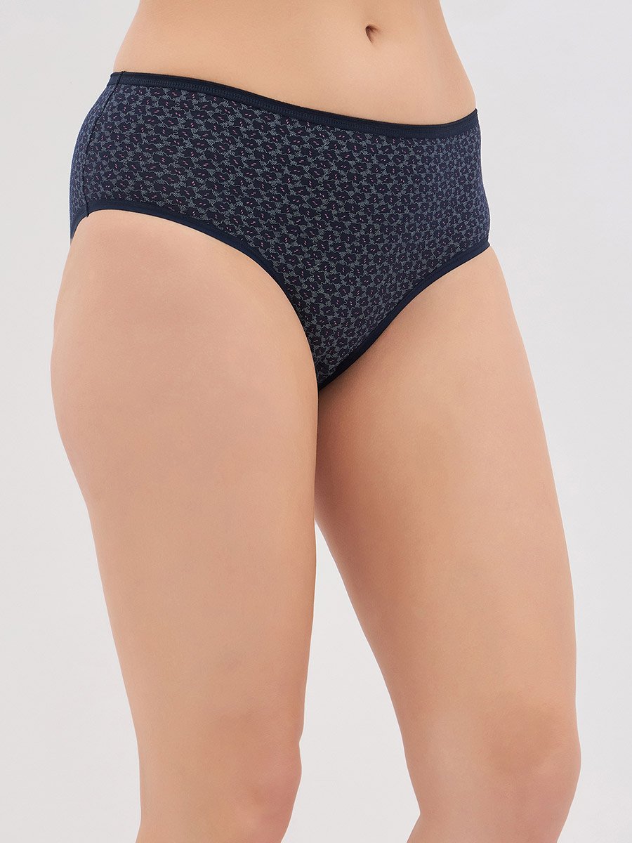 Pack of 3 - Printed Mid Rise Hipster Briefs