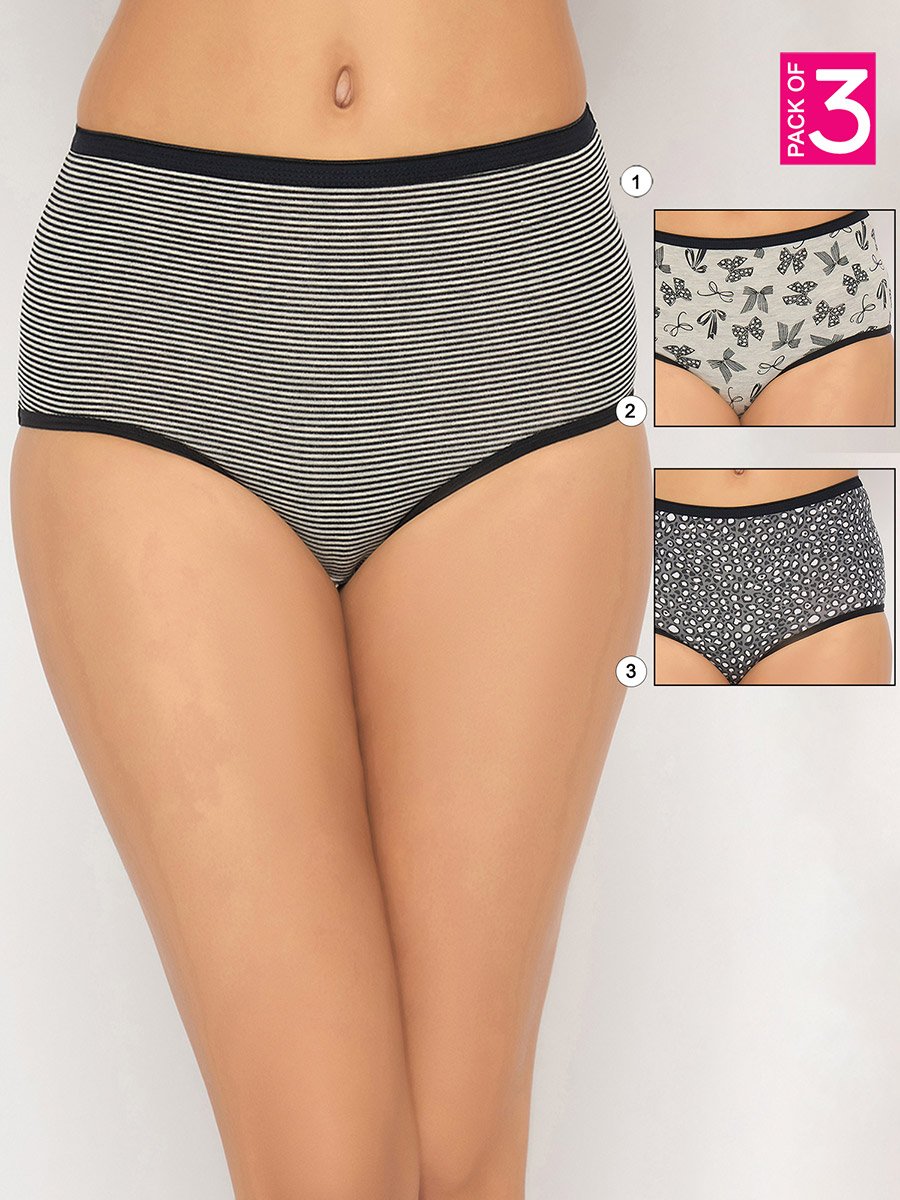 Pack of 3 - Printed Hipster Briefs