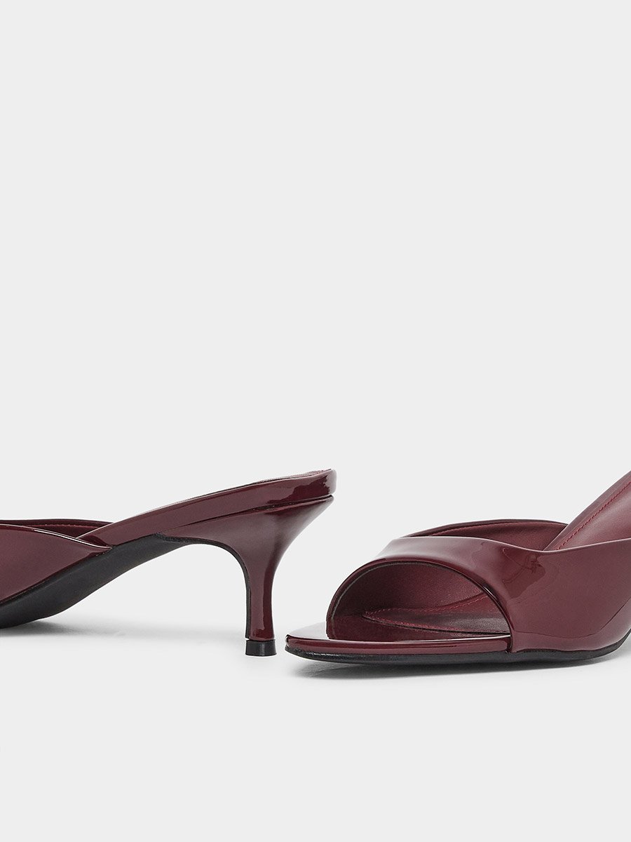 Rubia Peep Toe Mules